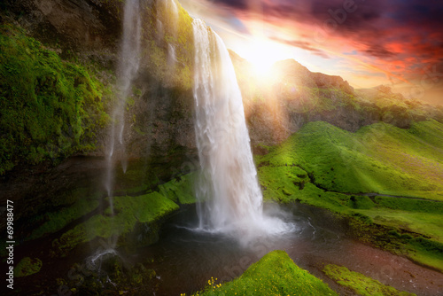 Foto-Doppelrollo - Waterfalls (von Luis Louro)