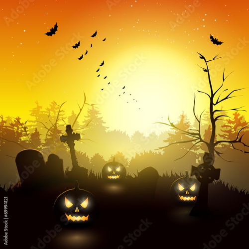 Board z aluminiowym obramowaniem Tło halloween