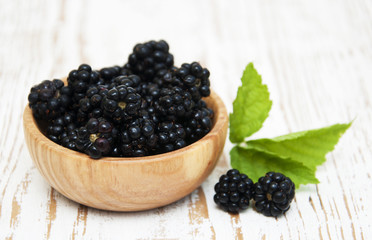 Poster - Bowl of Blackberries