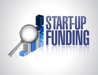 start-up funding business sign illustration design