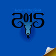 The year of goat (Blue Background)