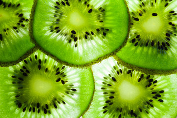 Wall Mural - Kiwi slices for background
