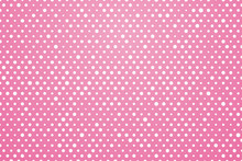 Pink Background With White Polka Dots