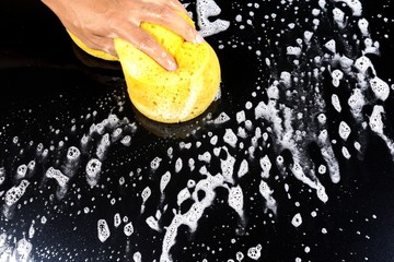 Wall Mural - washing the car