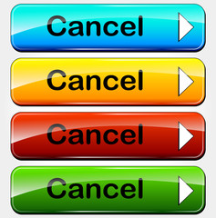 Sticker - Vector cancel buttons