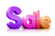 Colorful 3D Rendered Sale Word