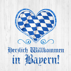 Wall Mural - Herzlich Willkommen in Bayern