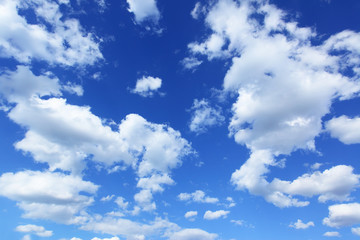 Wall Mural - blue sky with clouds