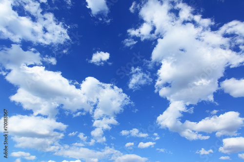 Nowoczesny obraz na płótnie Blue sky with clouds