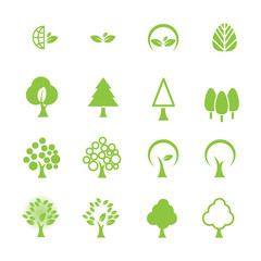 tree icon set