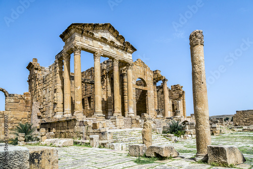 Naklejka na drzwi Roman ruins of Sufetula near Sbeitla