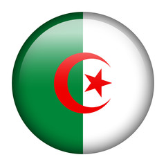 Poster - Algeria flag button