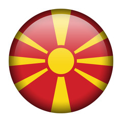 Wall Mural - Macedonia flag button