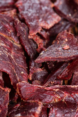 Canvas Print - Beef Jerky (Macro Shot)