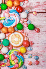 Wall Mural - multicolored sweets and chewing gum