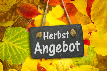 Canvas Print - Herbstangebot