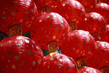 tradition red chinese lantern style  use as about china backgrou