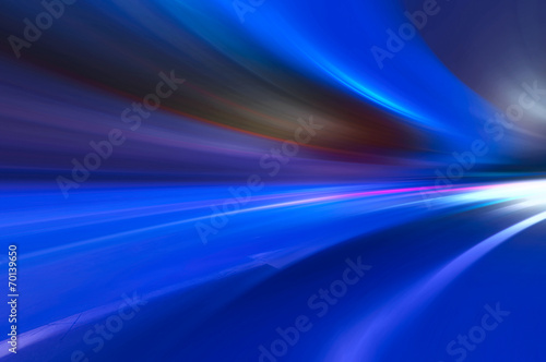 Fotografía car on the road with motion blur background