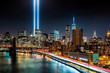 Tribute in Light memorial, on September 11th, in New York City