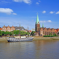 Canvas Print - BREMEN a.d. Weser ( Stadtpanorama )