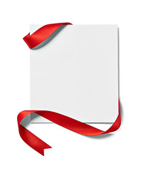 ribbon bow card note chirstmas celebration greeting