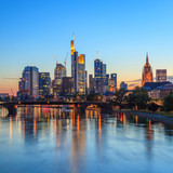 Fototapeta Miasto - Frankfurt Germany Skyline