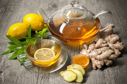 Naklejka dekoracyjna Ginger tea