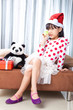 © Mckyartstudio - Little Girl With a Plate of Cookies for Santa