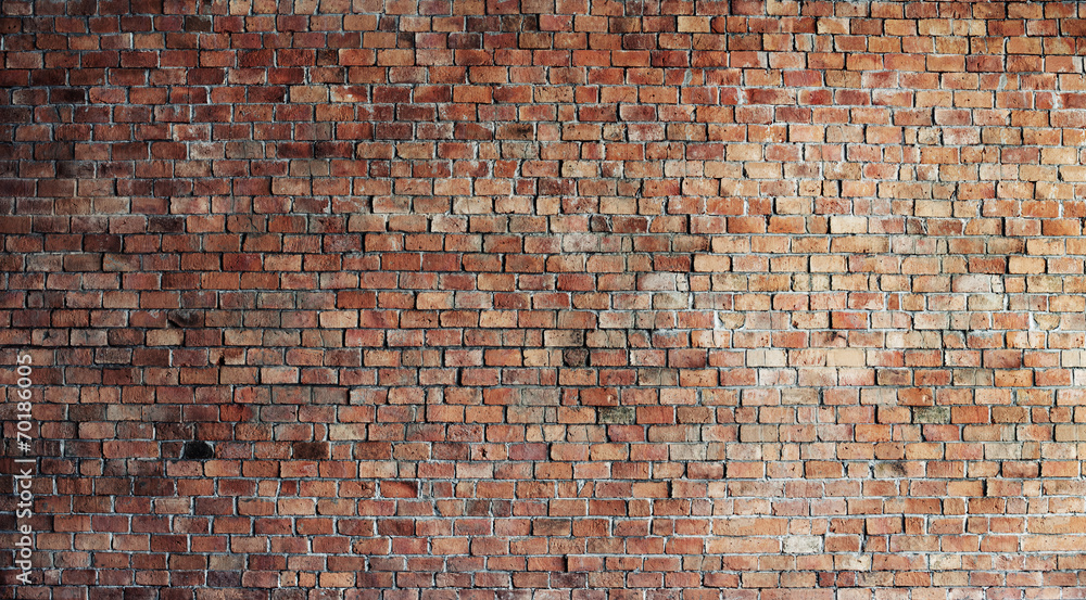 Photo Empty Red Brick Wall Background