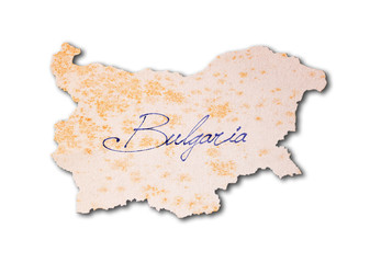 Wall Mural - Bulgaria - Old paper with handwriting