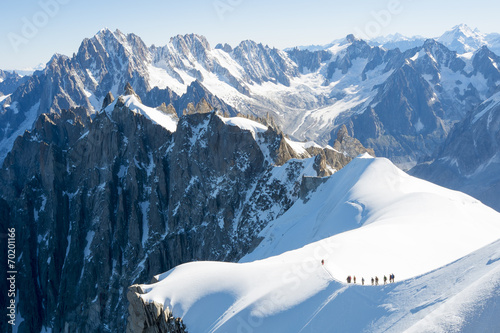 Obraz na płótnie canvas dwuczęściowy "dyptyk" Mont Blanc górskie