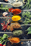 Herbs and spices selection