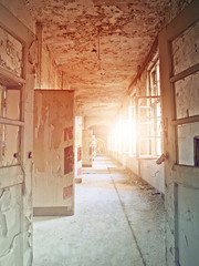Wall Mural - abandoned hallway