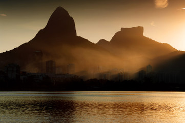 Wall Mural - Rio at sunset