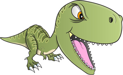  Tough Dinosaur T-Rex Vector Illustration Art