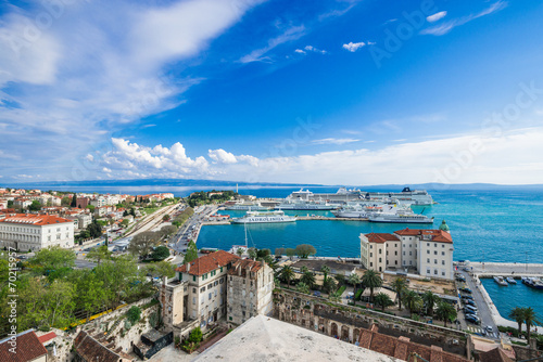 Plakat na papierze fotorealistycznym Chorwacja split split croatia