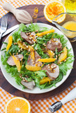 Fototapeta Tulipany - Duck breast and orange salad