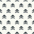 Seamless pattern with skulls.