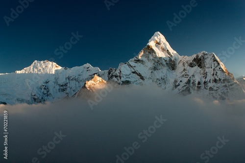 Fotoboard na płycie Widok wieczór ama dablam