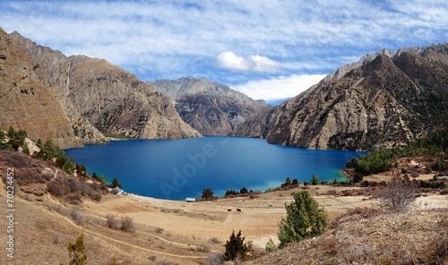 Fotoboard na płycie Phoksundo tal lub ringmo lake - western nepal