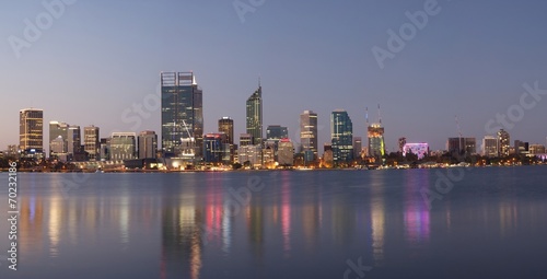 Plakat na papierze fotorealistycznym Panorama Perth, Australia