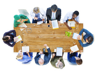 Wall Mural - business people and doctors in a meeting