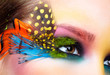© Serg Zastavkin - Woman with fashion feather eyelashes make-up