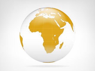 africa golden planet backdrop view