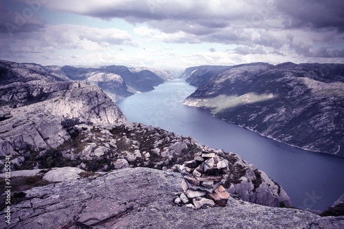 Obraz na płótnie canvas Norwegia - lysefjorden. 