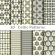 set of ten Celtic patterns