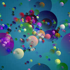 fantastic powerful bubbles background design