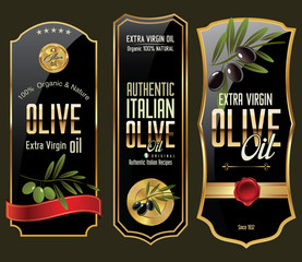 Poster - Olive gold and black banner collection