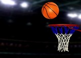 Fototapeta Sport - Basketball games under Spotlights