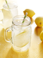 Wall Mural - mason jars filled with homade lemonade